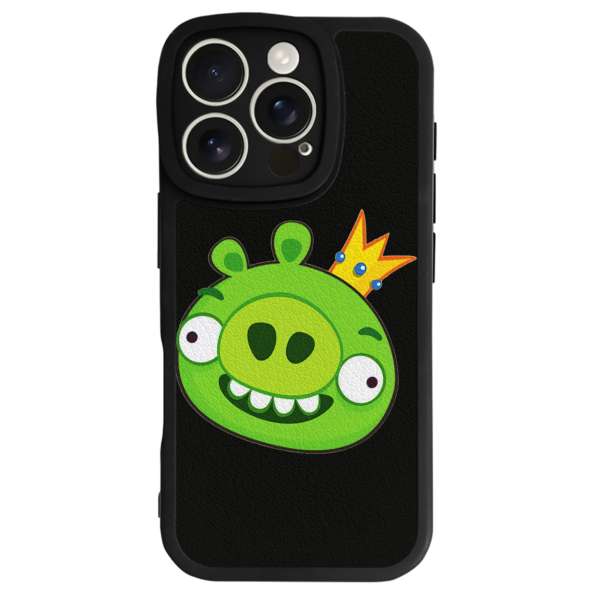（画像用） Angry Birds アングリーバード 【iPhone 16シリーズ対応】シリコンスマホケース（レザー調） 材質：シリコン